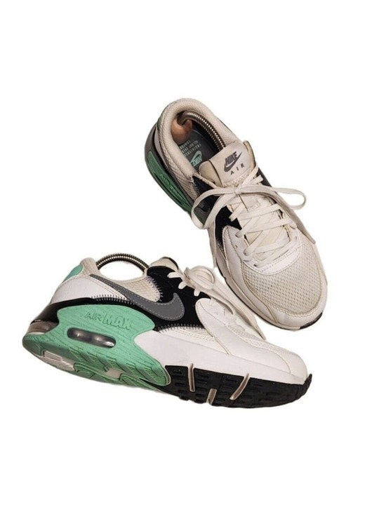 Nike Shoes - Nike Air Max Excee White Green Grey Leather Mesh Sneakers Size 6